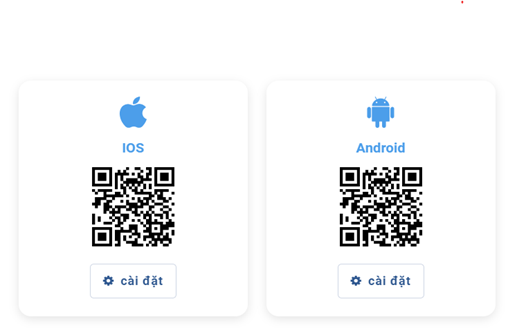 Mã QR để tải app 8xbet trên thiết bị iOS hoặc Android